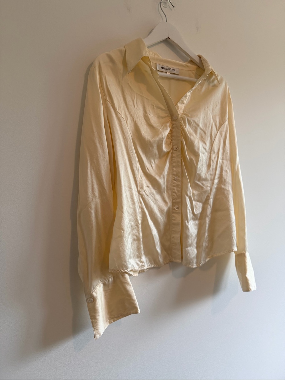 Mélanie Lyne Cream Button-Down Shirt